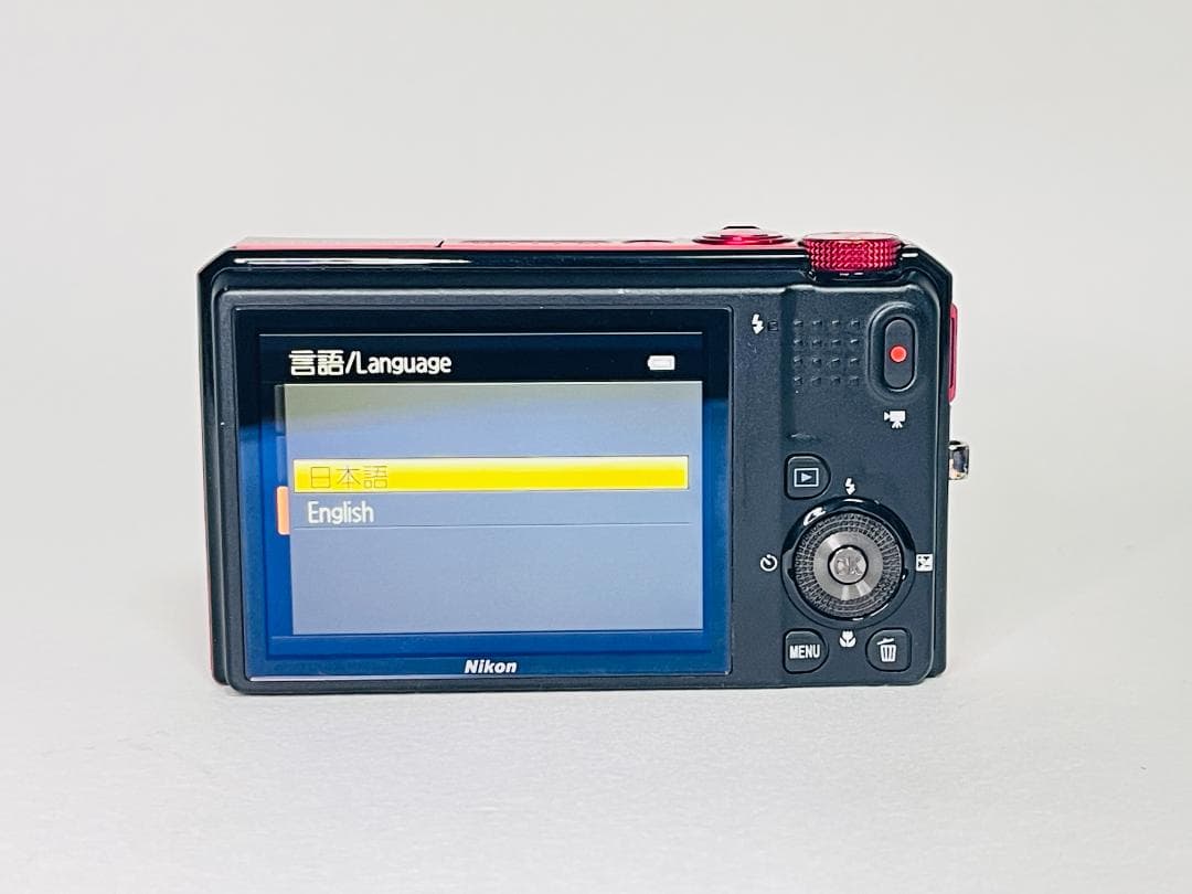 Nikon COOLPIX S9100 ニコン レッド 赤 デジタルカメラ