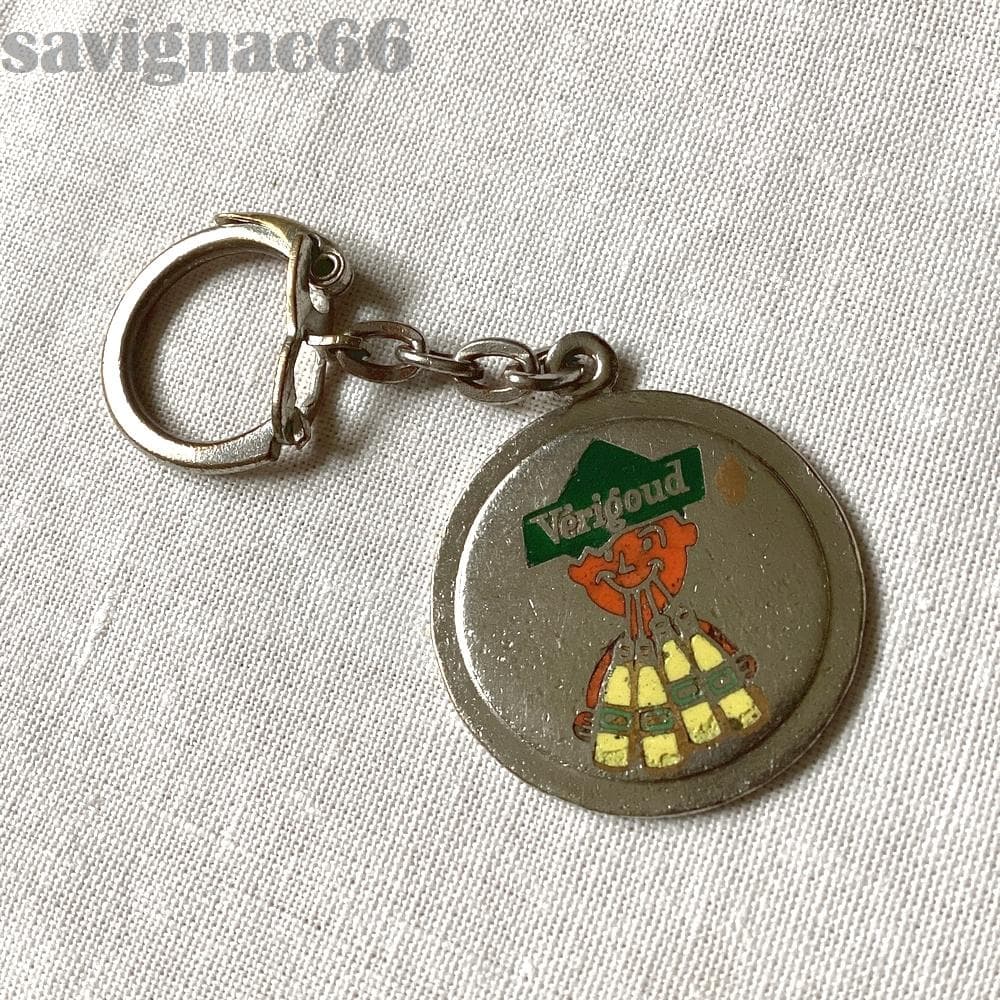 60s　フレンチキーホルダー　メタル　Verigoud　サヴィニャック　レア