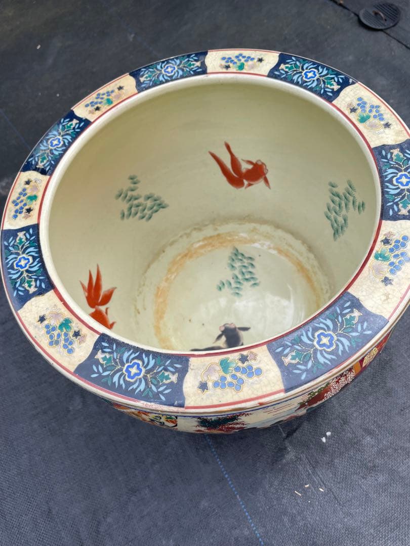 陶器　金魚鉢・メダカ鉢（１４４）