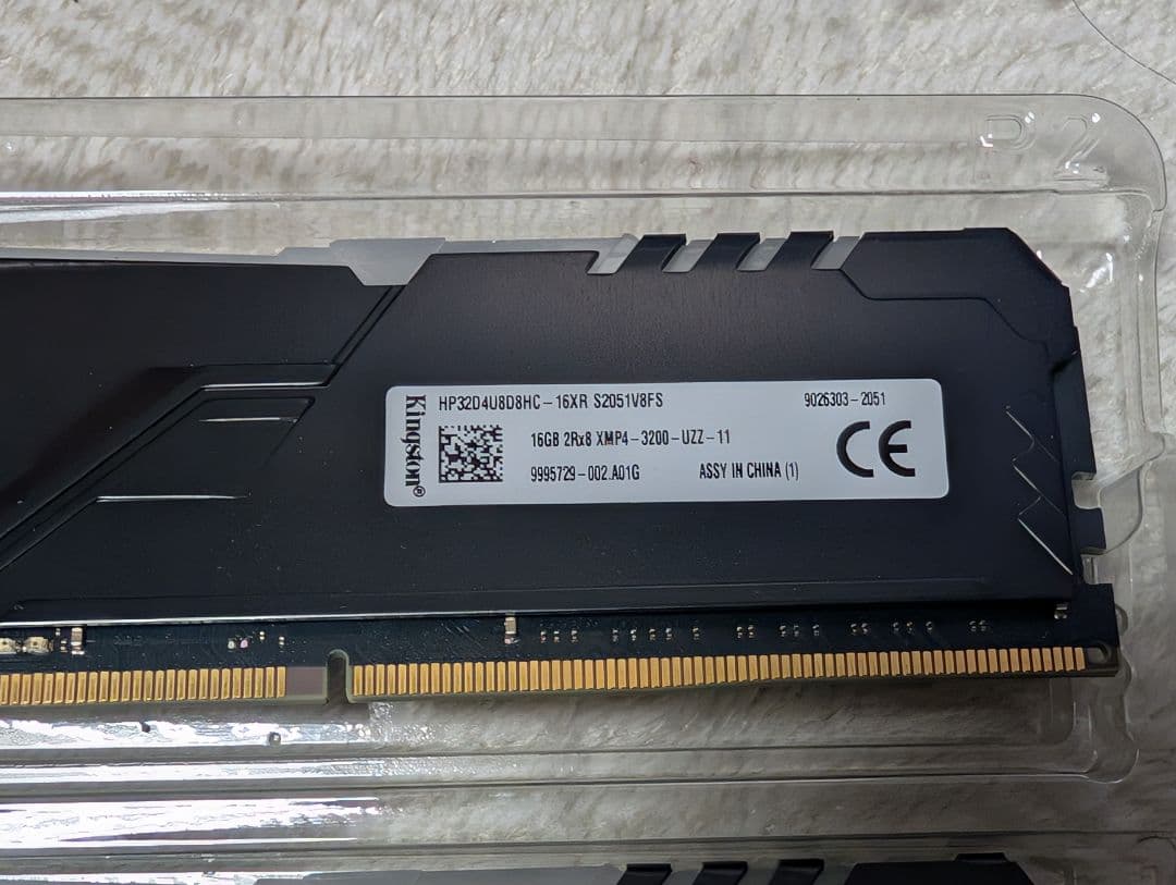 HyperX Fury　Kingston DDR4 3200 16GB x2