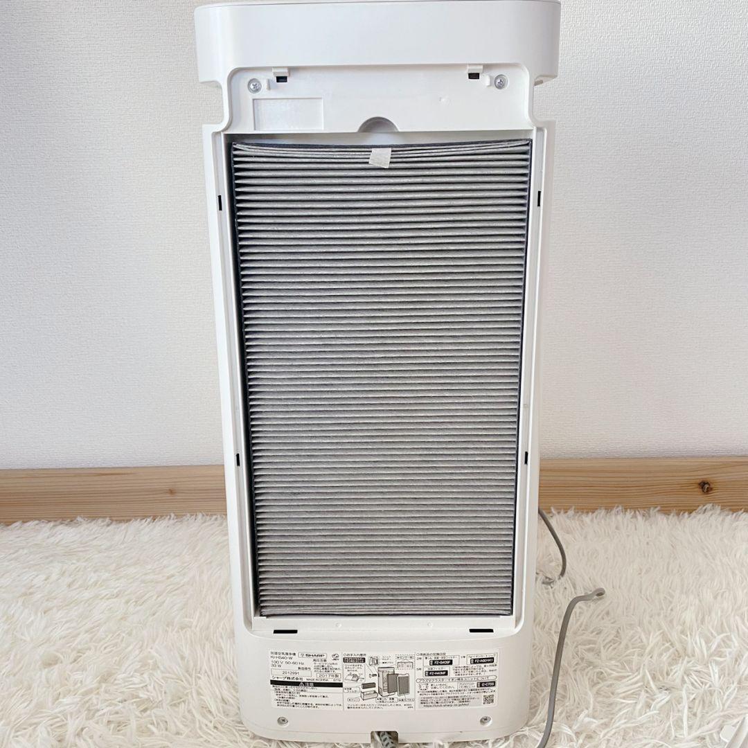 SHARP 加湿空気清浄機 タワー型 白KI-HS40W 2017年