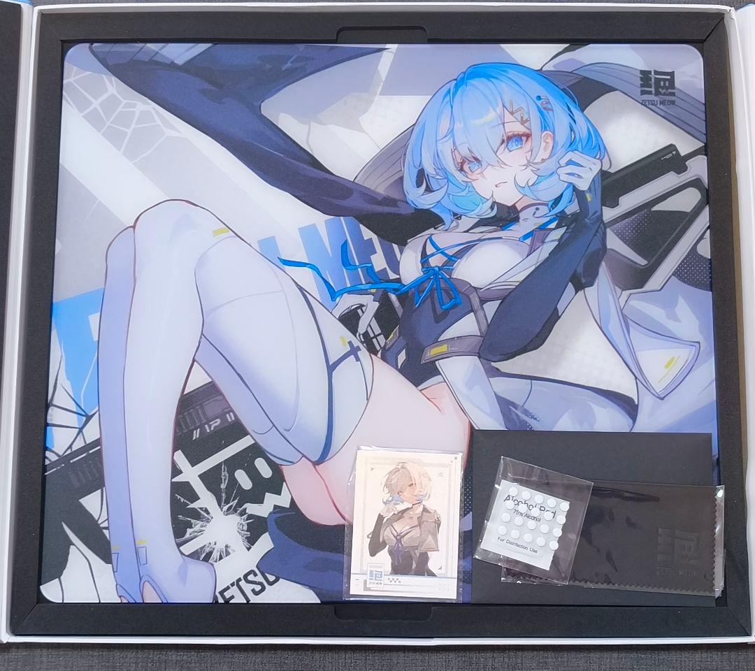 Zetsu Meow MeowBlade ゲーミング ガラスマウスパッド