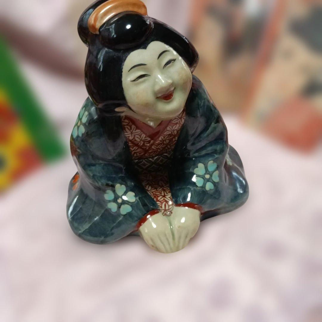 有田焼き　お迎え人形　日本人形　おふくさん