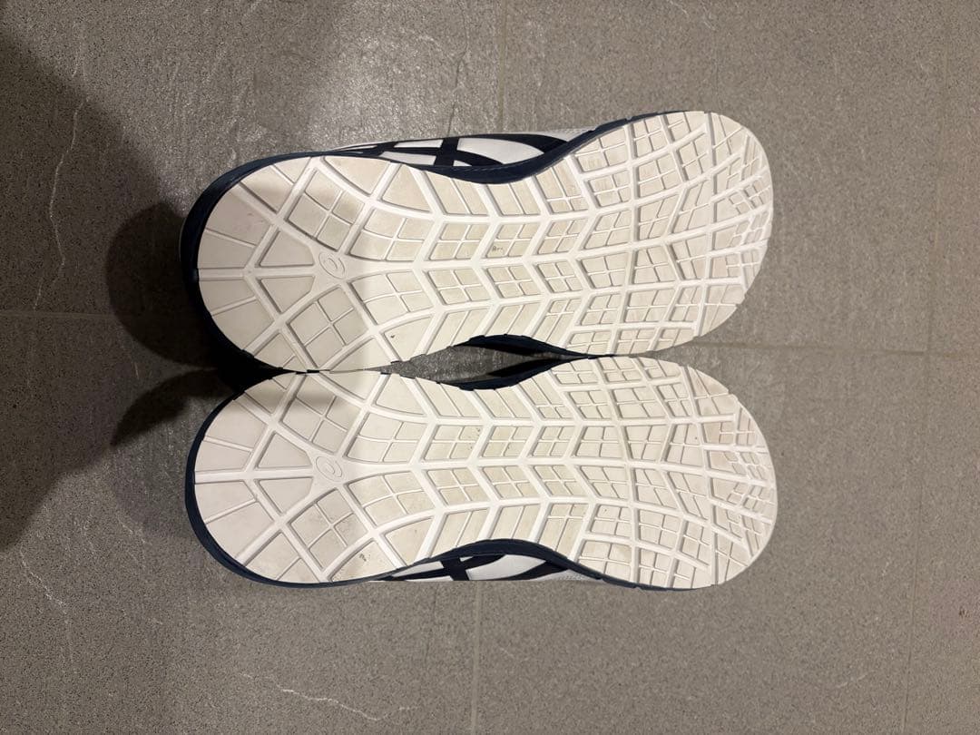 ASICS 安全靴 ホワイト/ネイビー