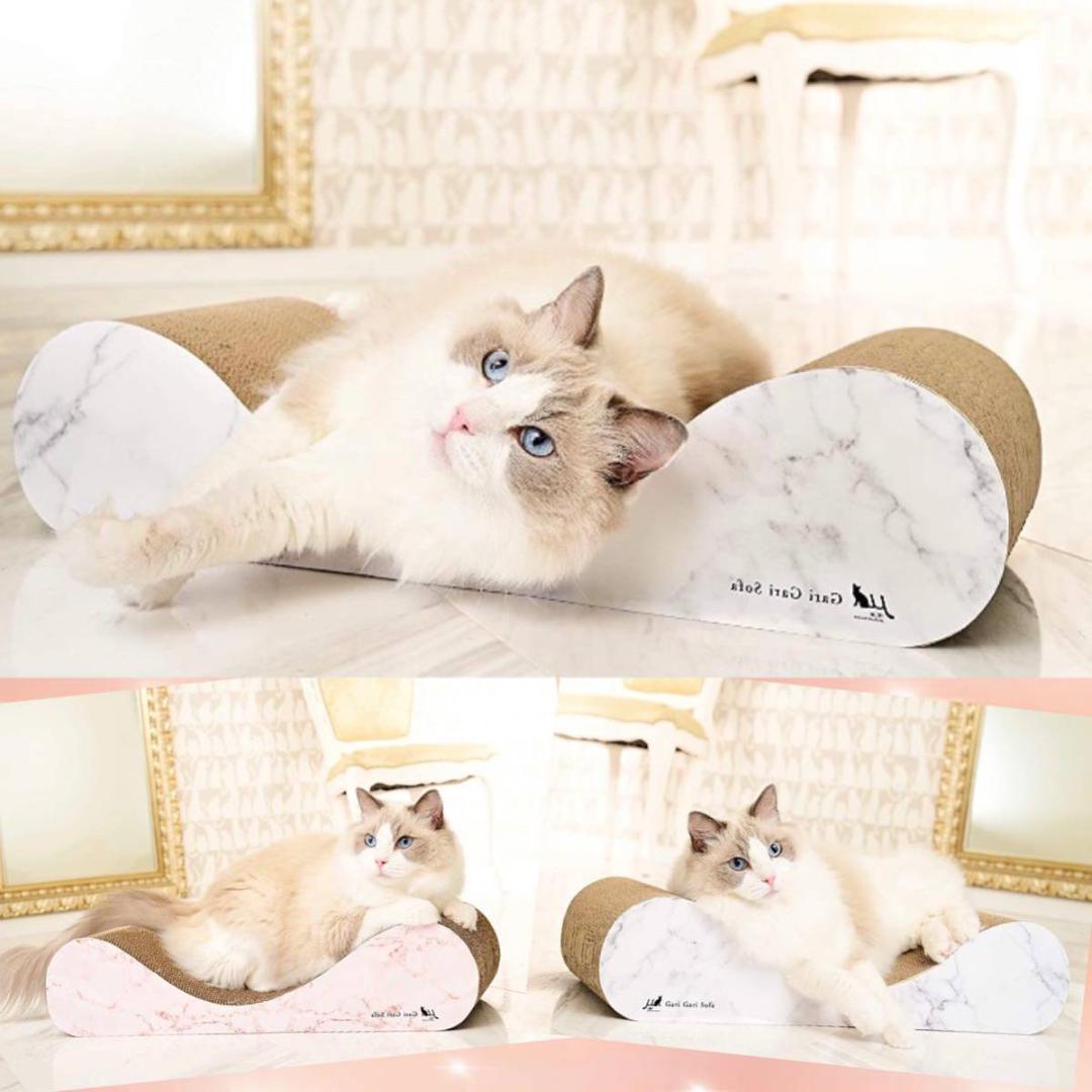❤ラグジュアリーで高級感溢れるマーブル(大理石)柄♪❤愛猫用☆爪とぎソファー