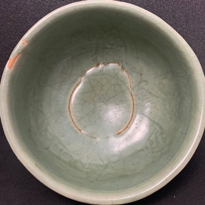 古玩　中国陶磁　龍泉青磁　茶碗　丼　ボール　龍泉窯　天龍寺青磁　李朝　高麗青磁