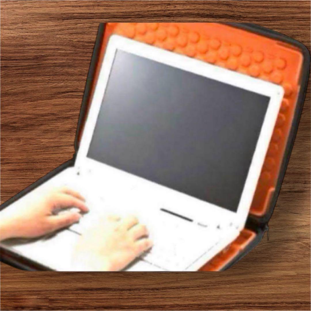 absorber 撥水pcケース 13.3インチ/ブラックオレンジ セミハード