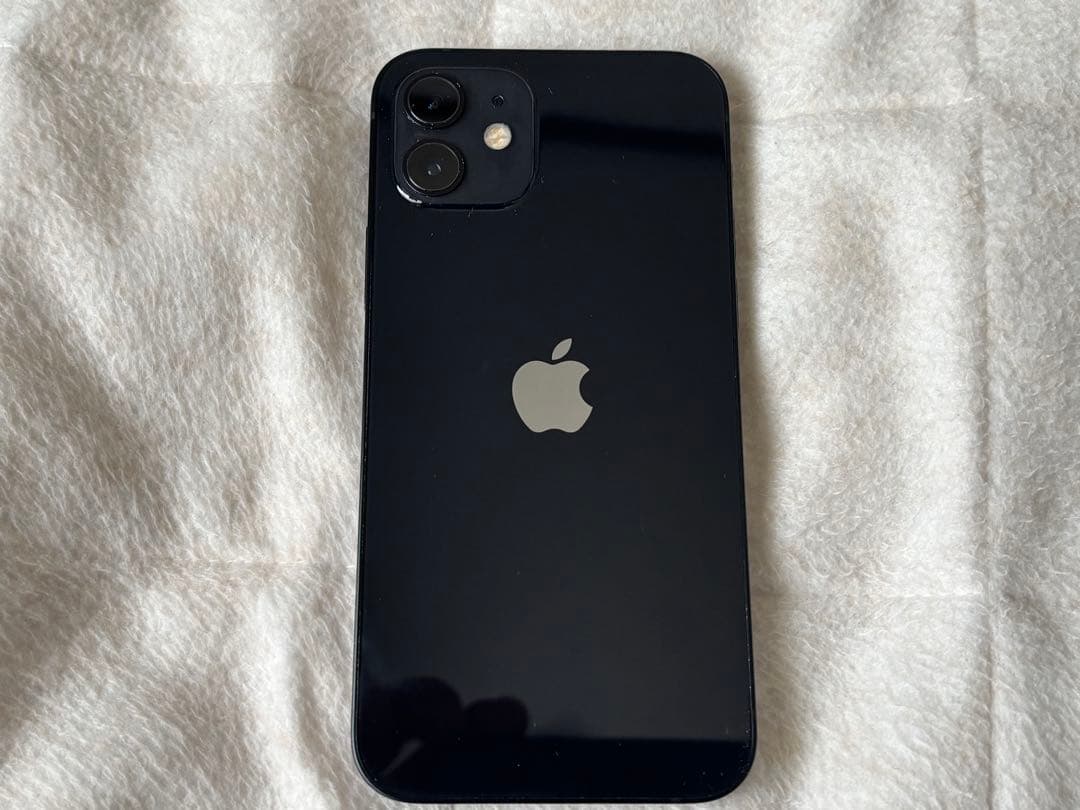 iPhone12 64GB ブラック SIMフリー ヒビあり