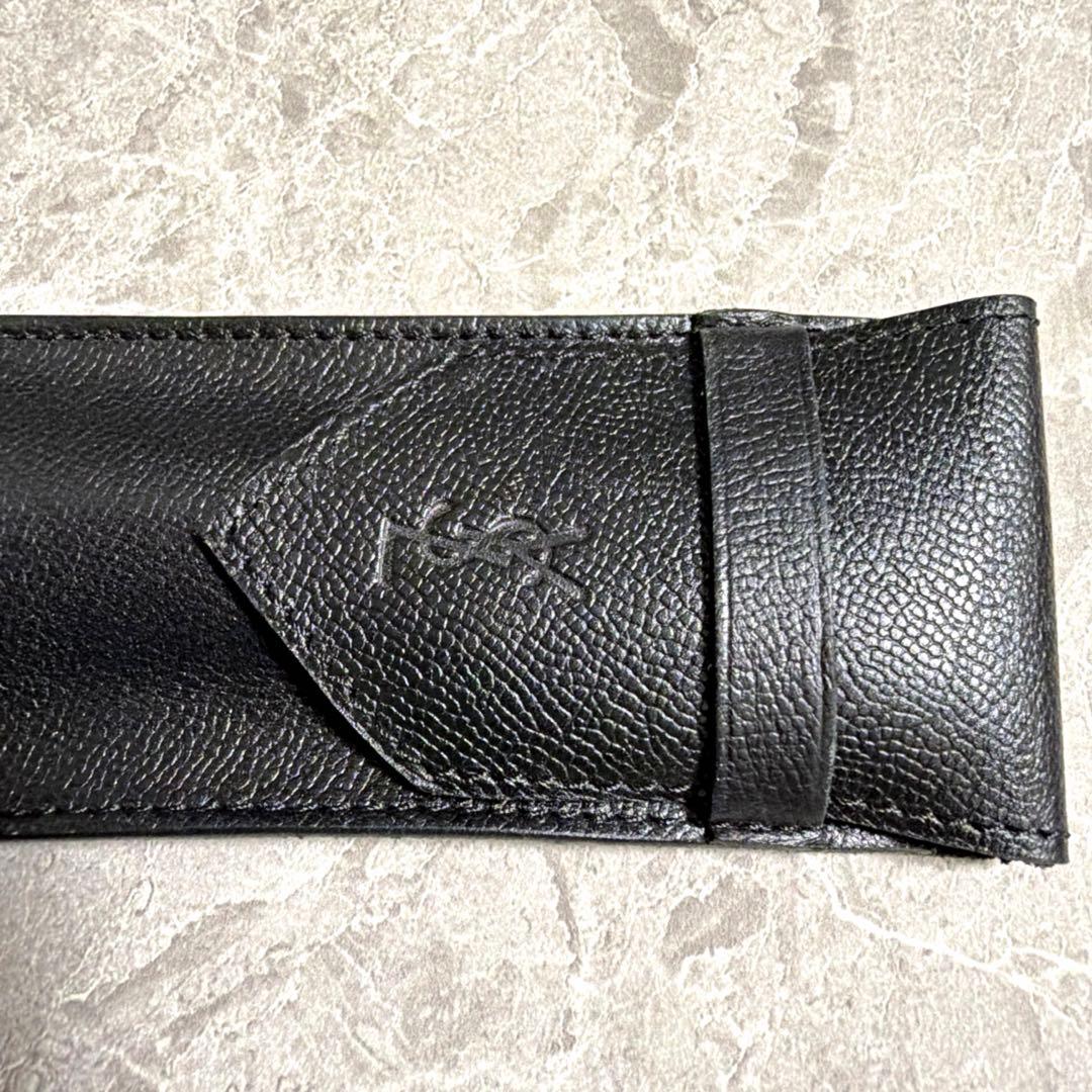 【希少】イヴサンローラン 筆記具セット マーブルグリーン 金彩 ケース付 レア