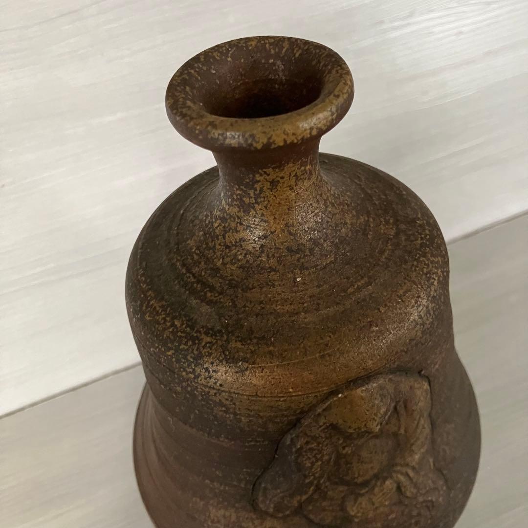 花入　花瓶　人形徳利　布袋徳利　窯印あり　縁起物　酒器　壺　一輪挿し　インテリア