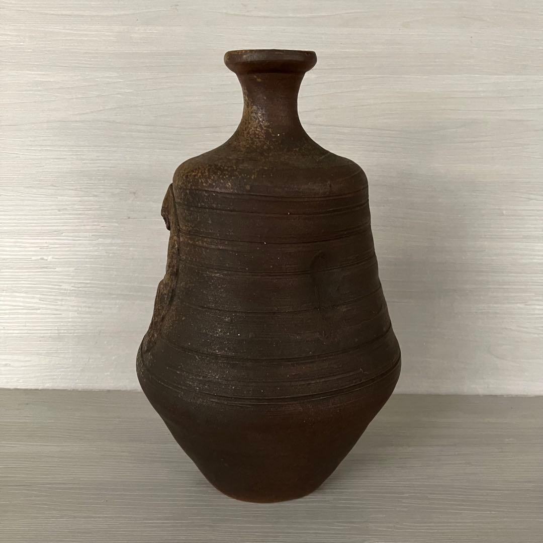 花入　花瓶　人形徳利　布袋徳利　窯印あり　縁起物　酒器　壺　一輪挿し　インテリア