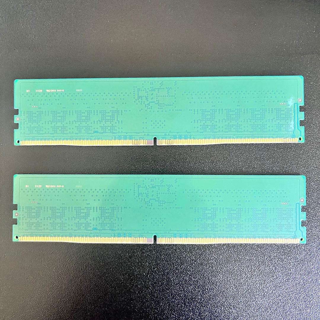 Samsung*DDR5 UDIMM*16GB×2枚（合計32GB）