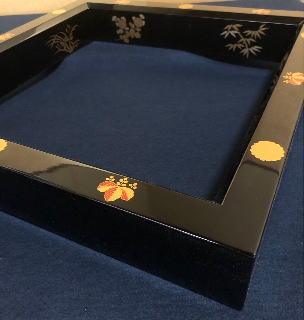 《R》茶道具 四君子高台寺蒔絵 炉縁 元箱　260225こ1
