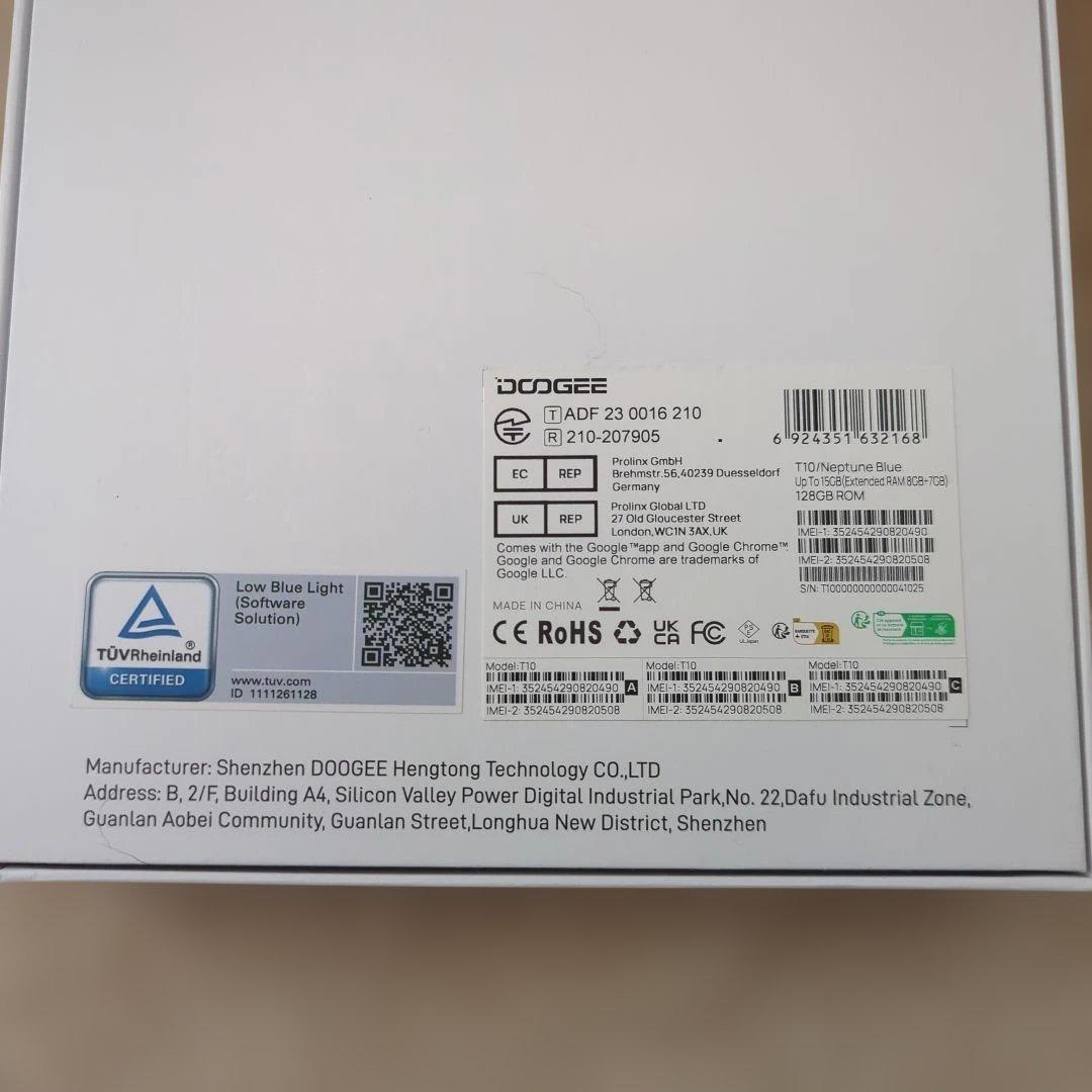 煌*黒様 DOOGEE T10 タブレット 本体 青
