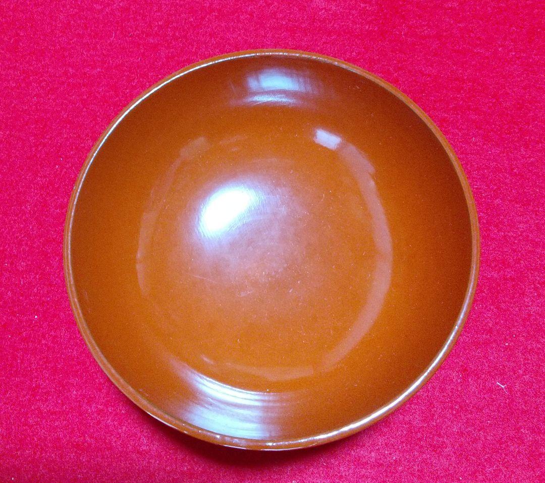 アンティーク会津塗お椀本漆本金蒔絵扇面12.5cm10客セット美品箱入