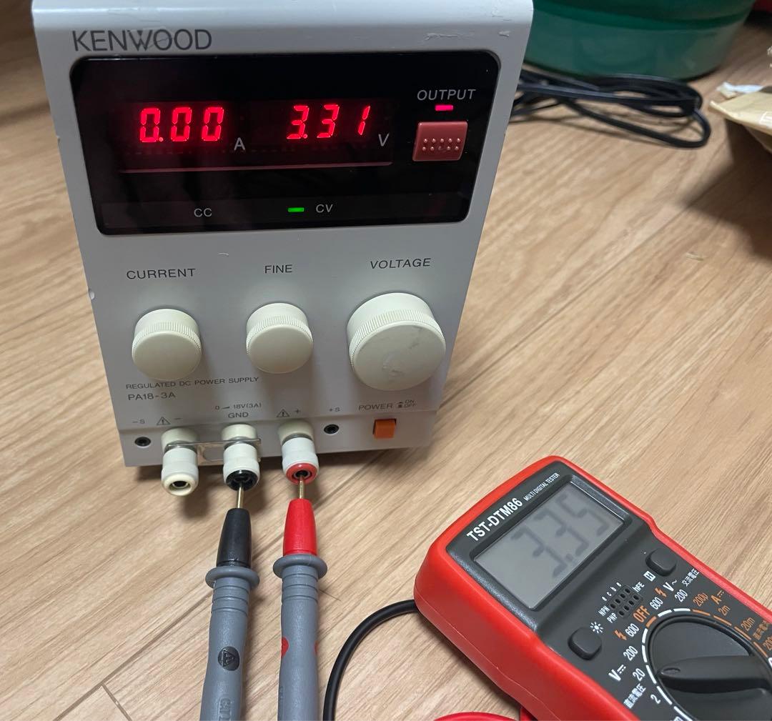 直流安定化電源 KENWOOD PA18-3A