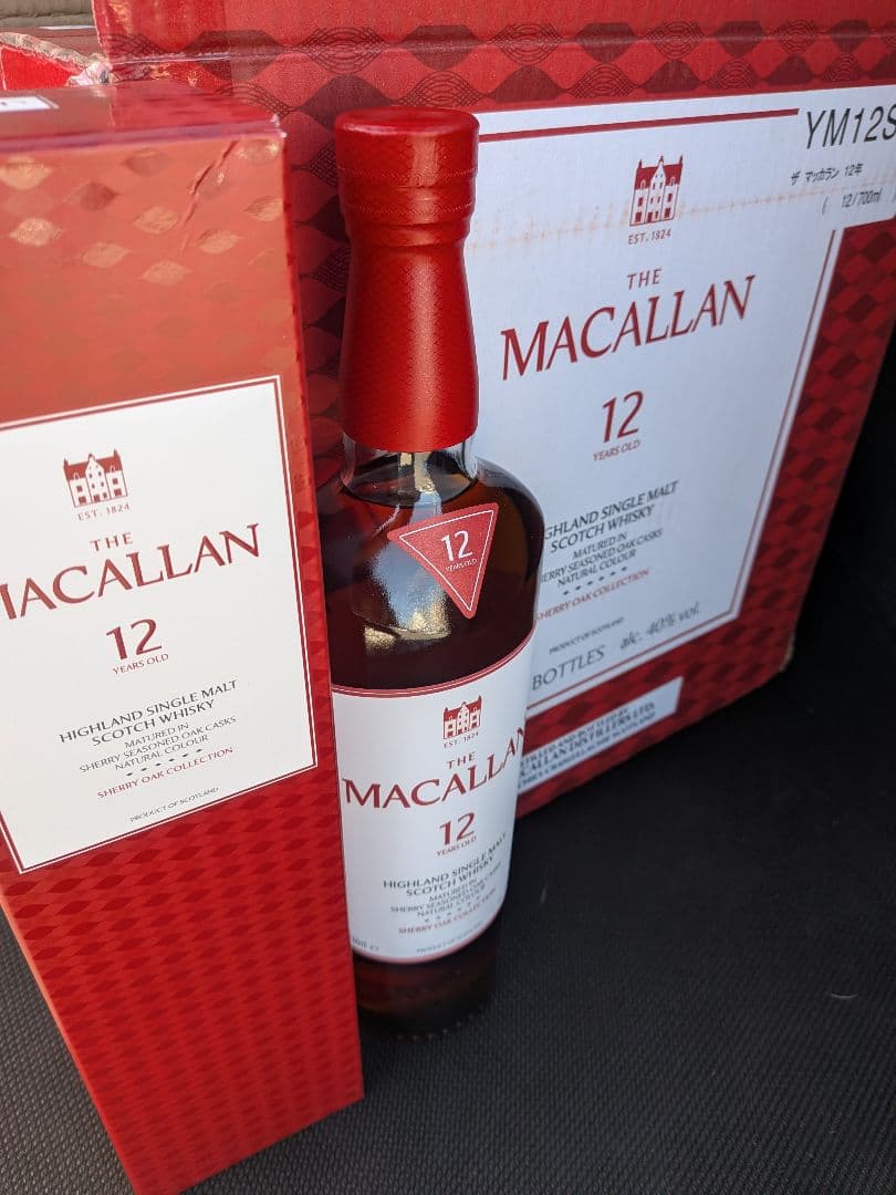 MACALLAN 12年 マッカラン12年　シェリーオーク　12本1ケース