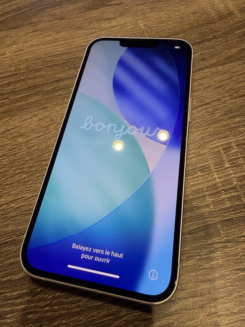 iPhone 13 スターライト 128gb 87% simフリー　美品　白