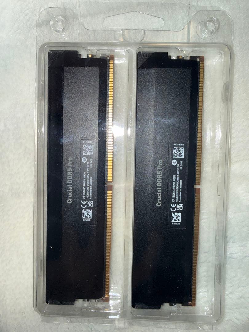 Crucial DDR5 pro 6400MHz CL38 16GB×2