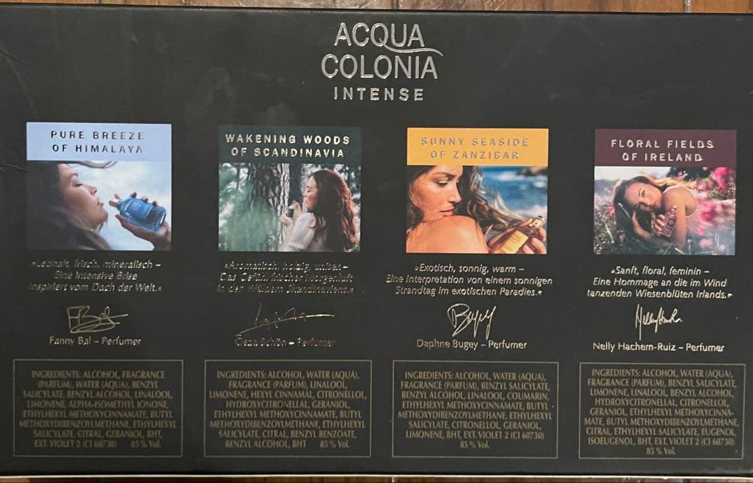 ACQUA COLONIA COLOGNE INTENSE 4本セット