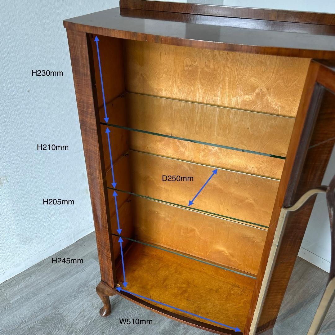 イギリス アンティーク家具 ディスプレイ キャビネット 1930年頃 967A