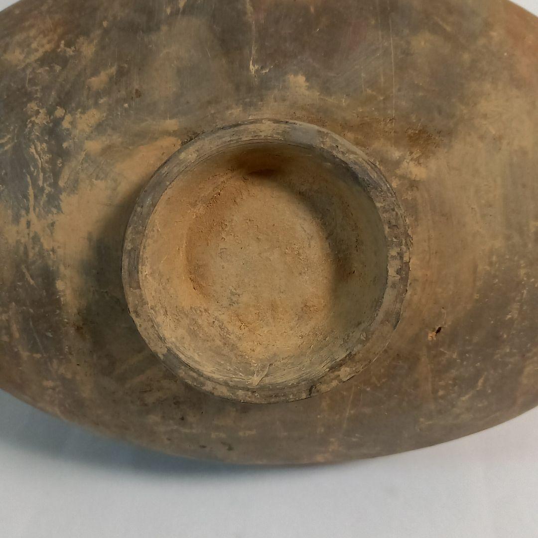 中国陶磁器　中国古代　土器　壺　発掘　前漢　灰陶加彩