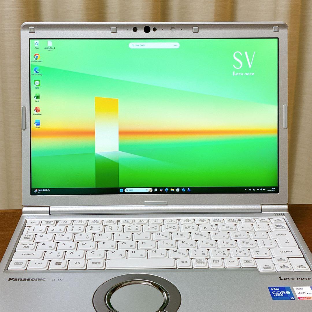 美品✨レッツノートSV1 第11世代i5 16G 512G 爆速 バッテリ96%