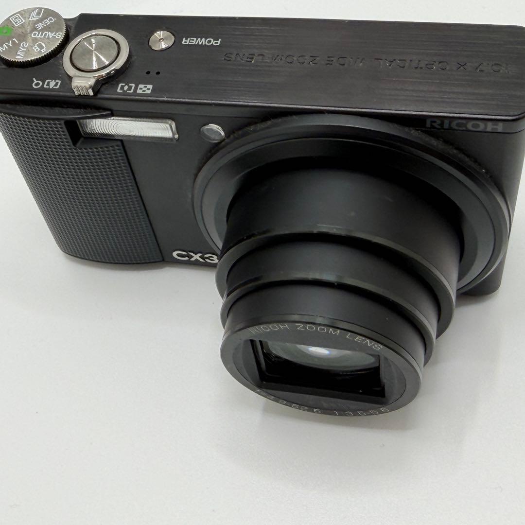 【SDHCカード16GB付】RICOH コンデジ CX3 ブラック
