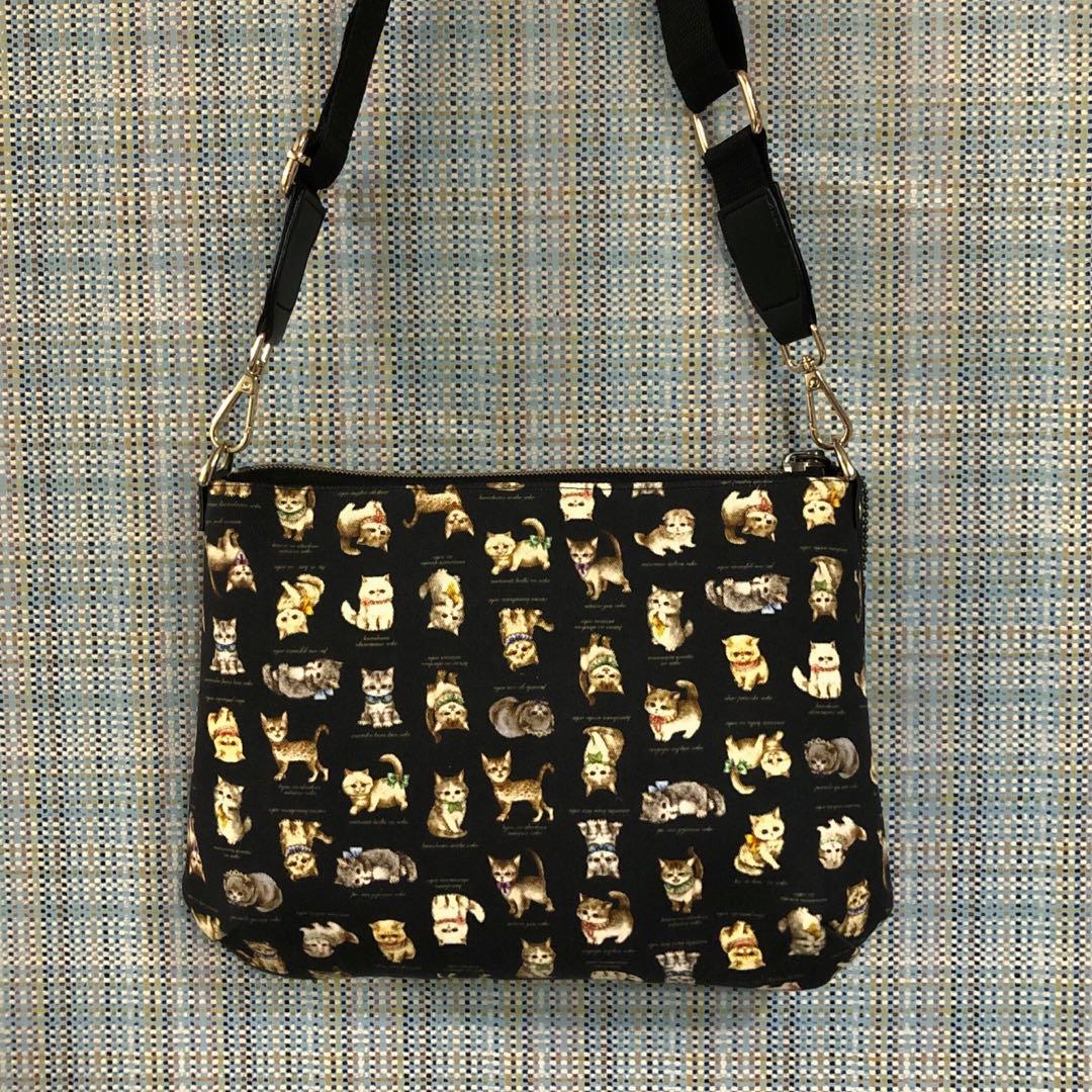 2018.ハンドメイド　23cmマチ有りファスナーバッグ　フランシュリッペ