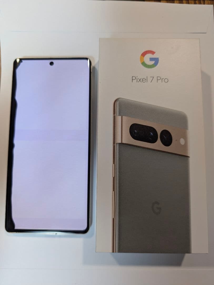 【画面難あり】Google Pixel 7 Pro 128GB ヘーゼル