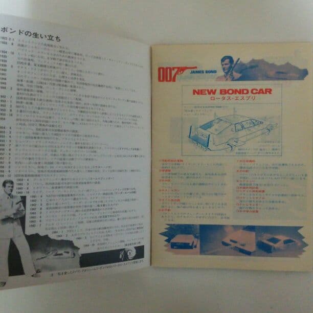 「００７私を愛したスパイ」Ｂ５サイズノート（新品・当時モノ）