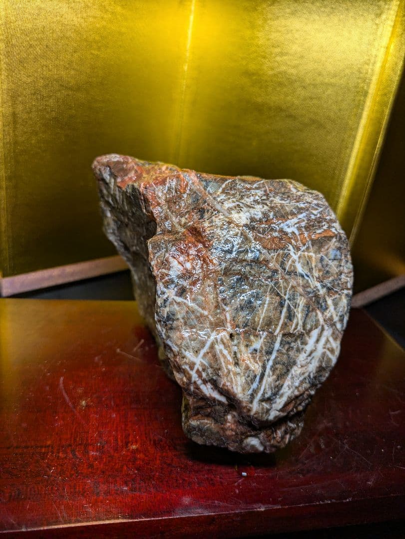 赤石 原石 5色混在 約2,4kg 天然石 未加工 鑑賞用 水石 希少 レア