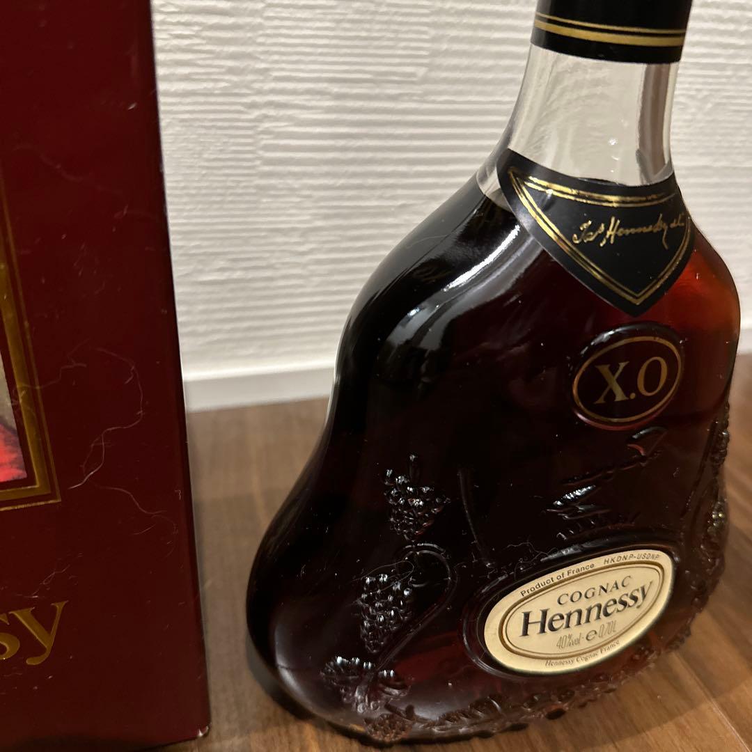 古酒　ヘネシーXO クリアボトル 金キャップ