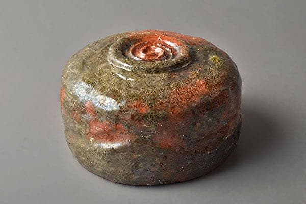 k527 茶道具　時代　赤楽茶碗