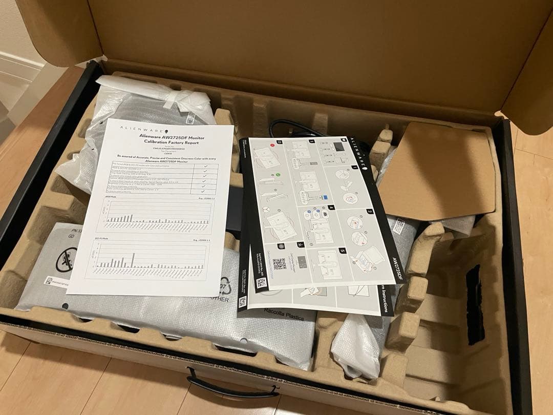 Dell Alienware AW2725DF 27インチ 有機EL モニター