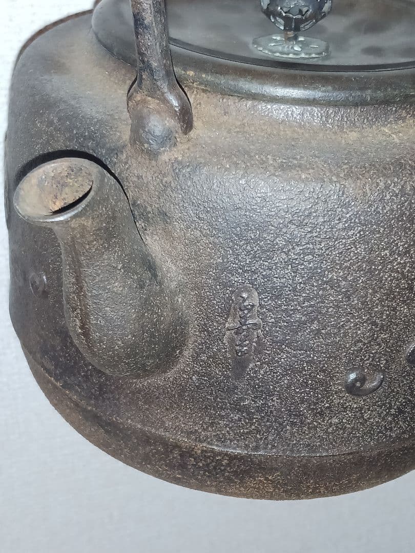 金龍堂造 大黒天 鉄瓶 骨董品