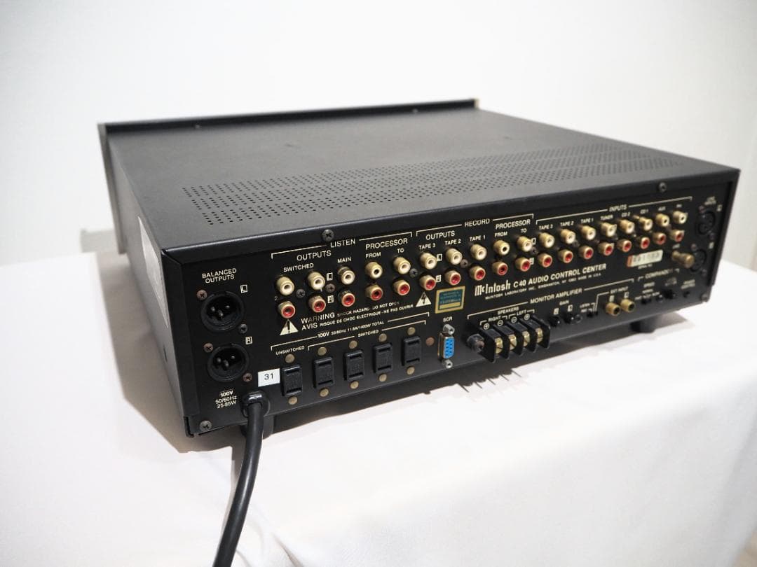 【値下げ】整備済 McIntosh C40 オーディオコントロールセンター