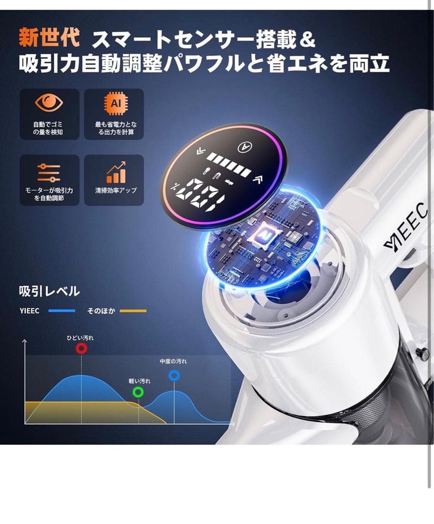 掃除機 コードレス【 90Kpa真の強力吸引力プラス！ 2026業界初AIホコリ