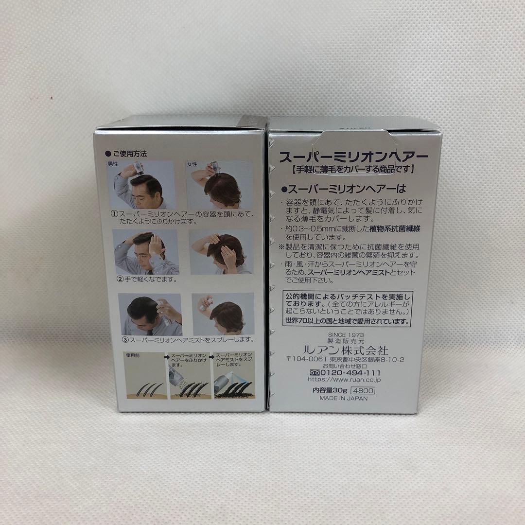 ルアン 2個セット スーパーミリオンヘアー 30g No.3 ライトブラウン