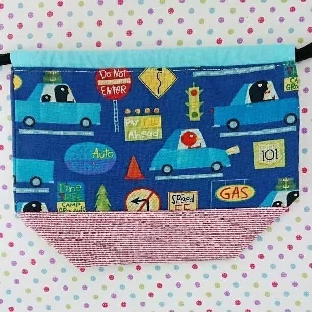 【専用】ペンギン車柄☆巾着袋2点セット
