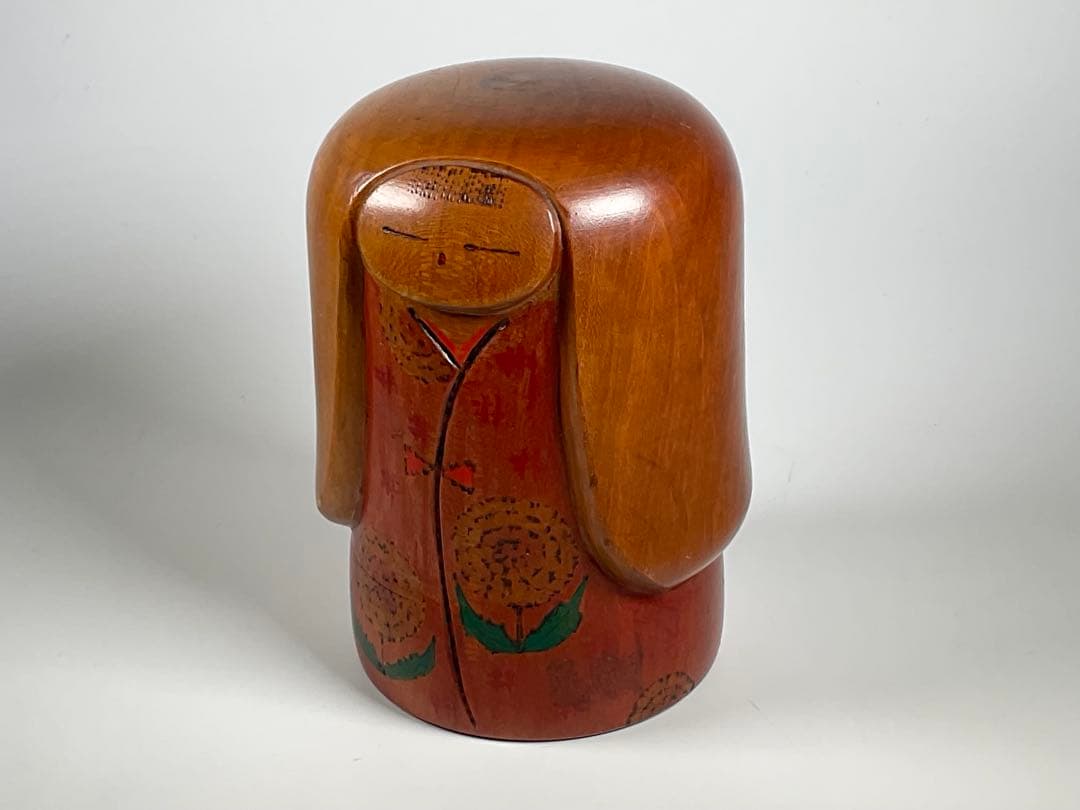 創作こけし　山岸政好　たんぽぽ　高さ約13cm　近代こけし