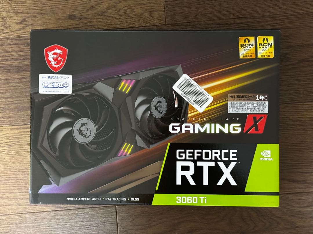 グラフィックボード・グラボ・ビデオカード MSI GeForce RTX 3060 Ti GAMING X 8G LHR