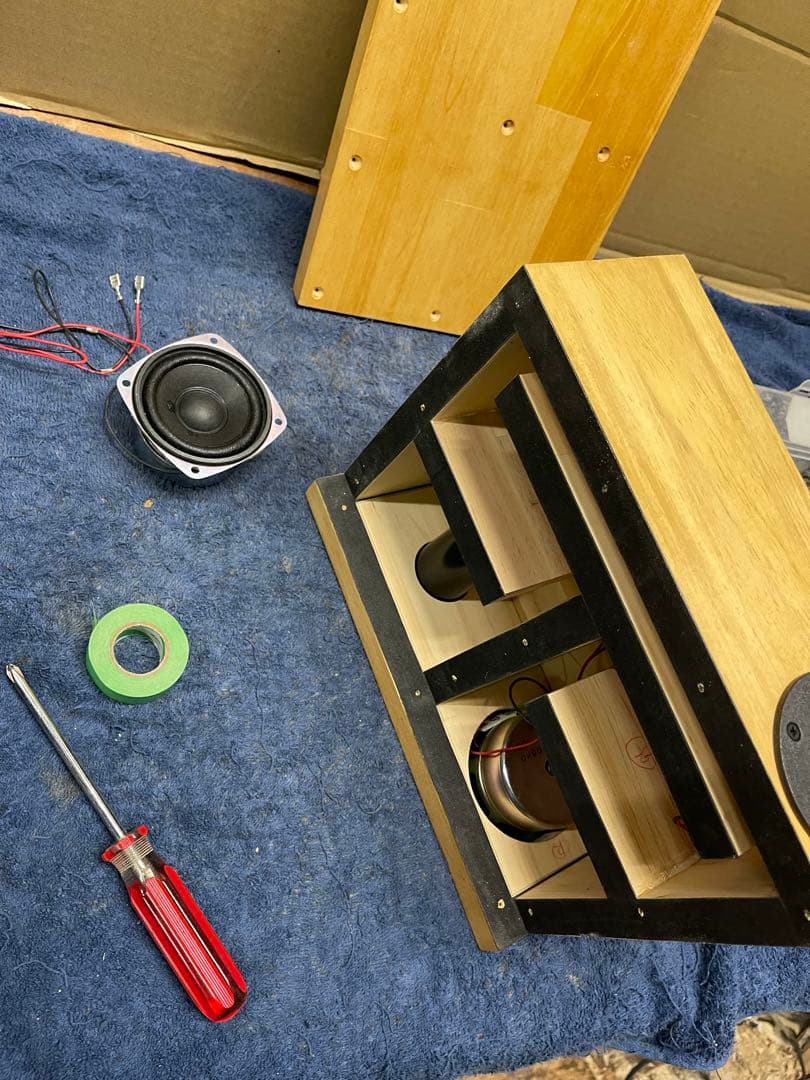8cmスリムバスレフ　自作スピーカー