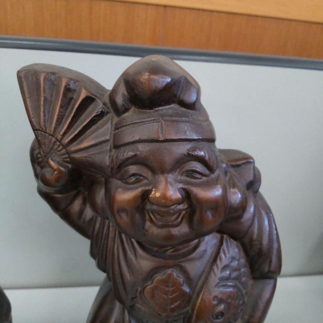 陶器　恵比寿、大黒像ペア