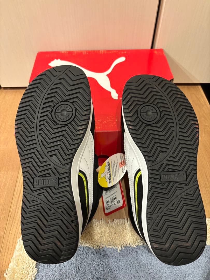 PUMA 安全靴 ブラック/イエロー ベルクロ