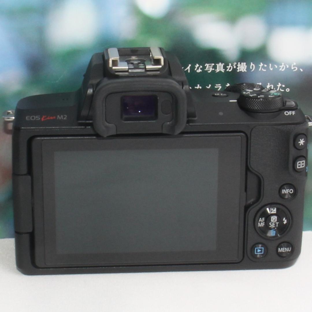 ❤️予備バッテリー付き❤️Canon kiss M2 手ぶれ補正ダブルズーム❤️