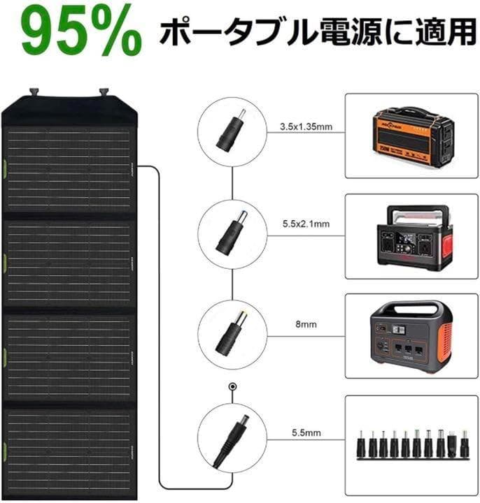 ❤120Wとパワフル❣業界最高水準の太陽光変換効率♪❤120Wソーラーパネル