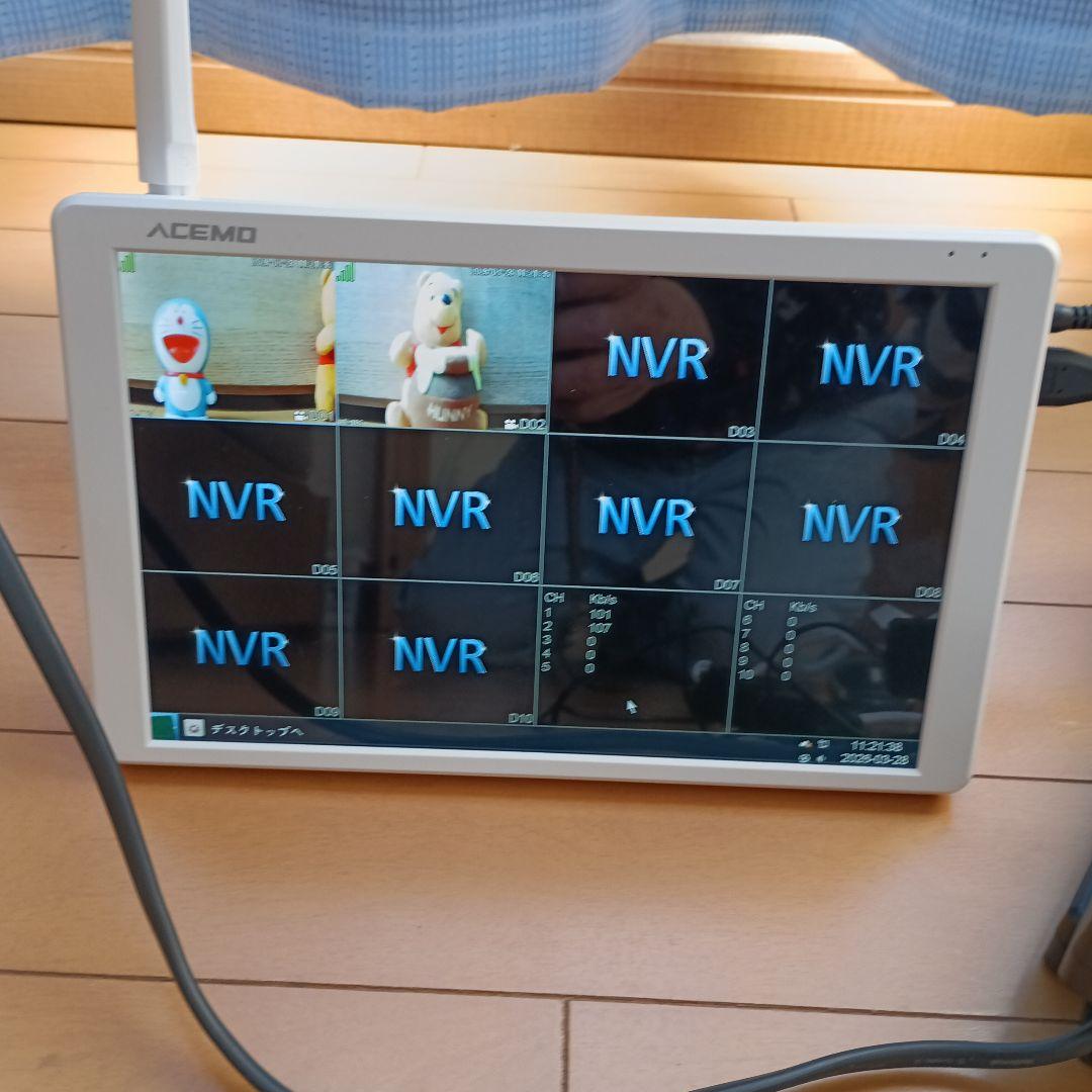 ACEMO NVR 4チャンネル監視カメラセット