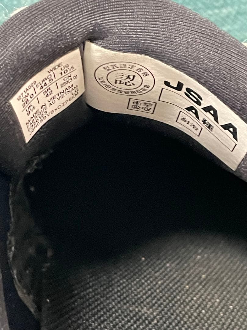 ASICS 中古安全靴 WIN JOB CP209 BOA 28cm グレー