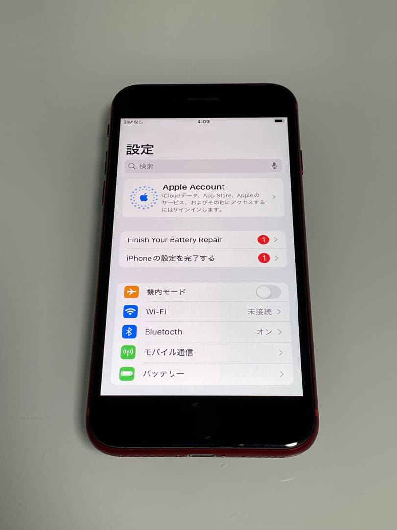 iPhone SE 第3世代 64GB レッド バッテリー100%